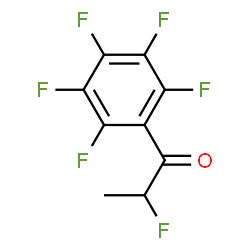 ChemSpider 2D Image | 2-Fluoro-1-(pentafluorophenyl)-1-propanone | C9H4F6O