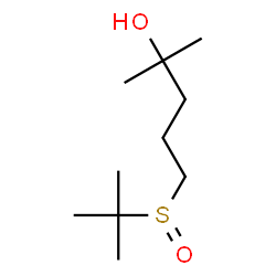 ChemSpider 2D Image | 2-Methyl-5-[(2-methyl-2-propanyl)sulfinyl]-2-pentanol | C10H22O2S
