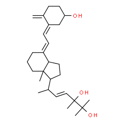 ChemSpider 2D Image | (5E,7E,22E)-9,10-Secoergosta-5,7,10,22-tetraene-3,24,25-triol | C28H44O3