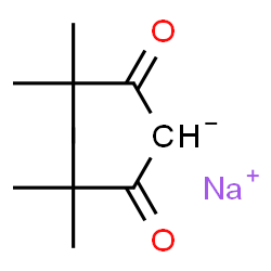 ChemSpider 2D Image | Sodium 2,2,6,6-tetramethyl-3,5-dioxoheptan-4-ide | C11H19NaO2