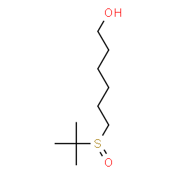 ChemSpider 2D Image | 6-[(2-Methyl-2-propanyl)sulfinyl]-1-hexanol | C10H22O2S
