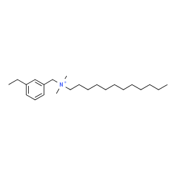 ChemSpider 2D Image | N-(3-Ethylbenzyl)-N,N-dimethyl-1-dodecanaminium | C23H42N