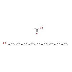 ChemSpider 2D Image | 1-Nonadecanol - acetic acid (1:1) | C21H44O3