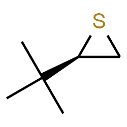 ChemSpider 2D Image | (2R)-2-(2-Methyl-2-propanyl)thiirane | C6H12S