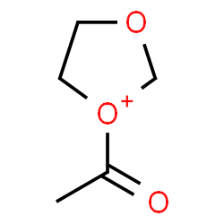 ChemSpider 2D Image | 1-Acetyl-1,3-dioxolan-1-ium | C5H9O3