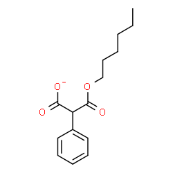 ChemSpider 2D Image | 3-(Hexyloxy)-3-oxo-2-phenylpropanoate | C15H19O4