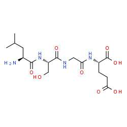 ChemSpider 2D Image | L-Leucyl-L-serylglycyl-L-glutamic acid | C16H28N4O8