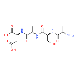 ChemSpider 2D Image | L-Alanyl-L-seryl-L-alanyl-L-aspartic acid | C13H22N4O8