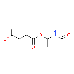 ChemSpider 2D Image | 4-(1-Formamidoethoxy)-4-oxobutanoate | C7H10NO5