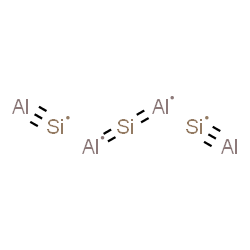 ChemSpider 2D Image | alumanylidynesilicon;$l^{2}-alumanylidenesilylidenealuminum | Al4Si3