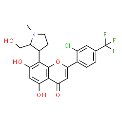 ChemSpider 2D Image | Voruciclib | C22H19ClF3NO5