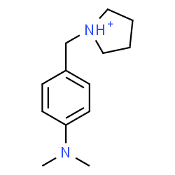 ChemSpider 2D Image | 1-[4-(Dimethylamino)benzyl]pyrrolidinium | C13H21N2