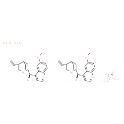 ChemSpider 2D Image | (8xi,9R)-6'-Methoxycinchonan-9-ol sulfate hydrate (2:1:2) | C40H54N4O10S