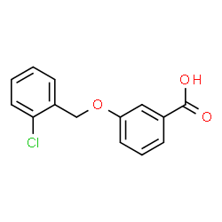 ChemSpider 2D Image | 3-[(2-Chlorobenzyl)oxy]benzoic acid | C14H11ClO3