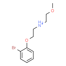 ChemSpider 2D Image | 2-(2-Bromophenoxy)-N-(2-methoxyethyl)ethanaminium | C11H17BrNO2