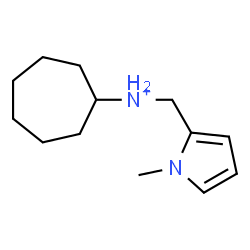 ChemSpider 2D Image | N-[(1-Methyl-1H-pyrrol-2-yl)methyl]cycloheptanaminium | C13H23N2