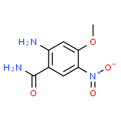 ChemSpider 2D Image | 2-Amino-4-methoxy-5-nitrobenzamide | C8H9N3O4