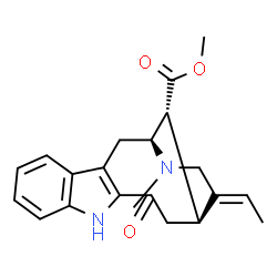 ChemSpider 2D Image | Methyl (15alpha,16R,19E)-3-oxovobasan-17-oate | C21H24N2O3