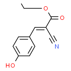 ChemSpider 2D Image | Ethyl alpha-cyano-4-hydroxy-trans-cinnamate | C12H11NO3