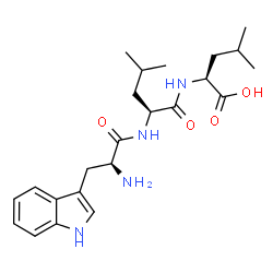 ChemSpider 2D Image | L-Tryptophyl-L-leucyl-L-leucine | C23H34N4O4