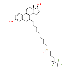 ChemSpider 2D Image | (7alpha,8alpha,14beta,17beta)-7-{9-[(4,4,5,5,5-Pentafluoropentyl)sulfinyl]nonyl}estra-1,3,5(10)-triene-3,17-diol | C32H47F5O3S