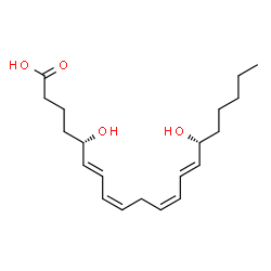 ChemSpider 2D Image | 5(S),15(R)-DiHETE | C20H32O4