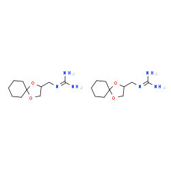 ChemSpider 2D Image | 2-(1,4-dioxaspiro[4.5]decan-3-ylmethyl)guanidine | C20H38N6O4