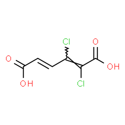 ChemSpider 2D Image | 2,3-dichloromuconic acid | C6H4Cl2O4
