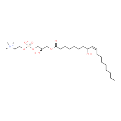 ChemSpider 2D Image | 1-O-(8-hydroxyoleoyl)-sn-glycero-3-phosphocholine | C26H52NO8P