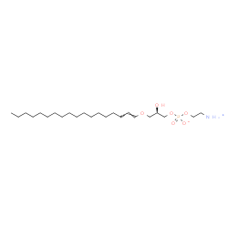 ChemSpider 2D Image | 1-(octadec-1-enyl)-sn-glycero-3-phosphoethanolamine | C23H48NO6P