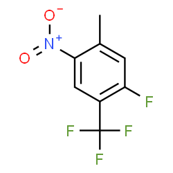 ChemSpider 2D Image | 1-Fluoro-5-methyl-4-nitro-2-(trifluoromethyl)benzene | C8H5F4NO2
