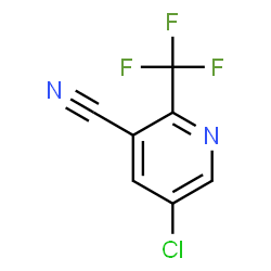 ChemSpider 2D Image | 5-Chloro-2-(trifluoromethyl)nicotinonitrile | C7H2ClF3N2