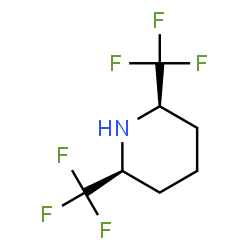 ChemSpider 2D Image | (2R,6S)-2,6-Bis(trifluoromethyl)piperidine | C7H9F6N
