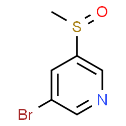 ChemSpider 2D Image | 3-Bromo-5-(methylsulfinyl)pyridine | C6H6BrNOS