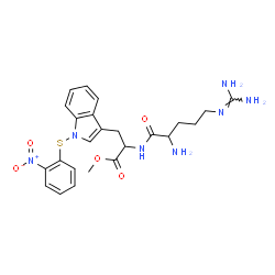 ChemSpider 2D Image | Methyl N~5~-(diaminomethylene)ornithyl-1-[(2-nitrophenyl)sulfanyl]tryptophanate | C24H29N7O5S