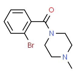 ChemSpider 2D Image | (2-Bromophenyl)(4-methyl-1-piperazinyl)methanone | C12H15BrN2O