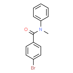 ChemSpider 2D Image | 4-Bromo-N-methyl-N-phenylbenzamide | C14H12BrNO