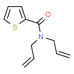 ChemSpider 2D Image | N,N-Diallyl-2-thiophenecarboxamide | C11H13NOS
