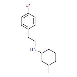 ChemSpider 2D Image | N-[2-(4-Bromophenyl)ethyl]-3-methylcyclohexanamine | C15H22BrN