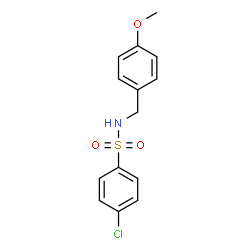 ChemSpider 2D Image | 4-Chloro-N-(4-methoxybenzyl)benzenesulfonamide | C14H14ClNO3S