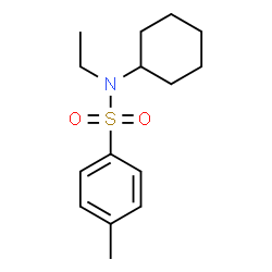 ChemSpider 2D Image | N-Cyclohexyl-N-ethyl-4-methylbenzenesulfonamide | C15H23NO2S