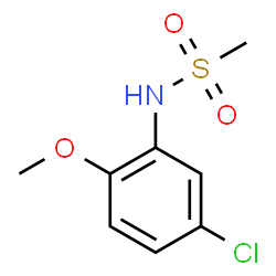 ChemSpider 2D Image | N-(5-Chloro-2-methoxyphenyl)methanesulfonamide | C8H10ClNO3S