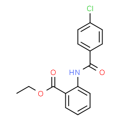 ChemSpider 2D Image | Ethyl 2-[(4-chlorobenzoyl)amino]benzoate | C16H14ClNO3