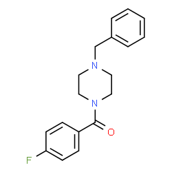 ChemSpider 2D Image | 1-benzyl-4-(4-fluorobenzoyl)piperazine | C18H19FN2O
