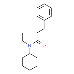 ChemSpider 2D Image | N-Cyclohexyl-N-ethyl-3-phenylpropanamide | C17H25NO