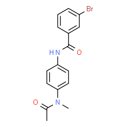 ChemSpider 2D Image | N-[4-(Acetylmethylamino)phenyl]-3-bromobenzamide | C16H15BrN2O2