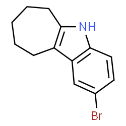 ChemSpider 2D Image | 2-Bromo-5,6,7,8,9,10-hexahydrocyclohepta[b]indole | C13H14BrN