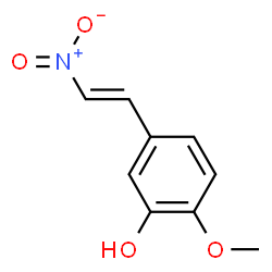 ChemSpider 2D Image | 2-Methoxy-5-[(E)-2-nitrovinyl]phenol | C9H9NO4
