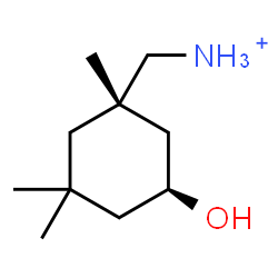 ChemSpider 2D Image | [(1S,5S)-5-Hydroxy-1,3,3-trimethylcyclohexyl]methanaminium | C10H22NO