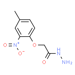 ChemSpider 2D Image | 2-(4-Methyl-2-nitrophenoxy)acetohydrazide | C9H11N3O4